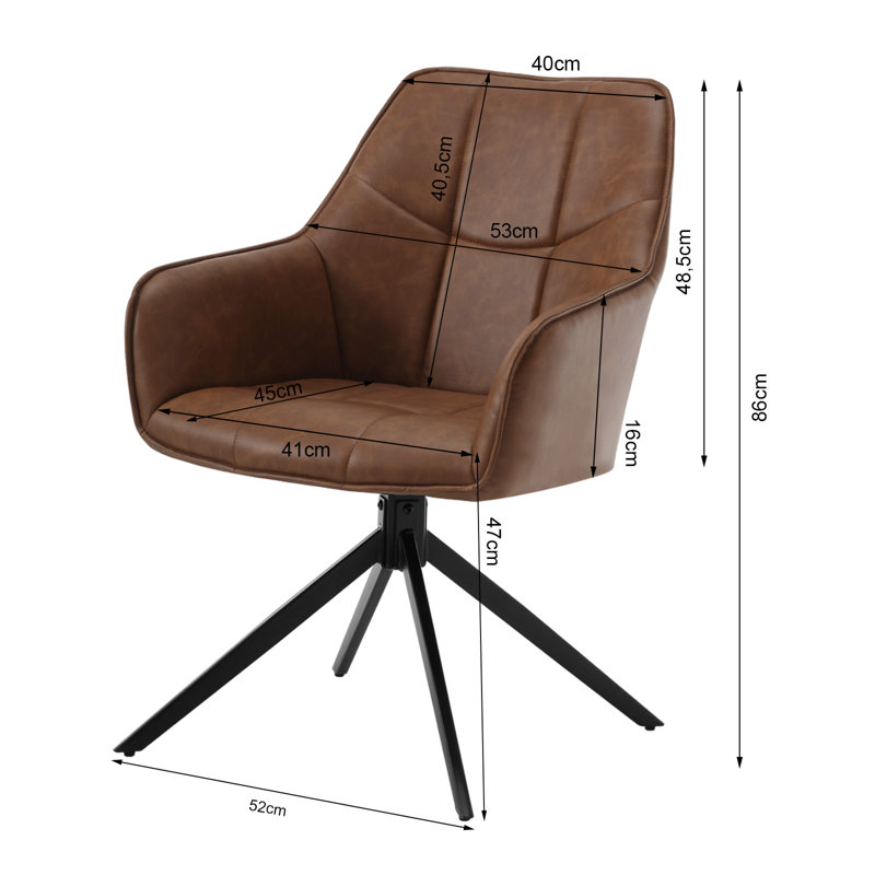Tajana Upholstered Metal Side Chair, 1, Tan