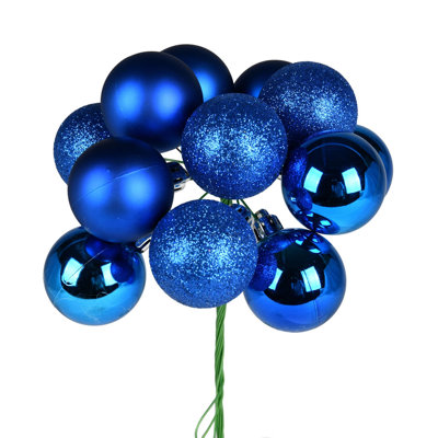 Vickerman Ball Ornament Christmas Pick 12'' Pick