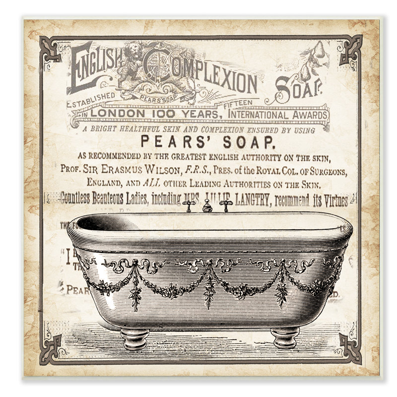 «Old English Tub Pears», impression sur toile, H 12 po x l 12 po, Plaque murale