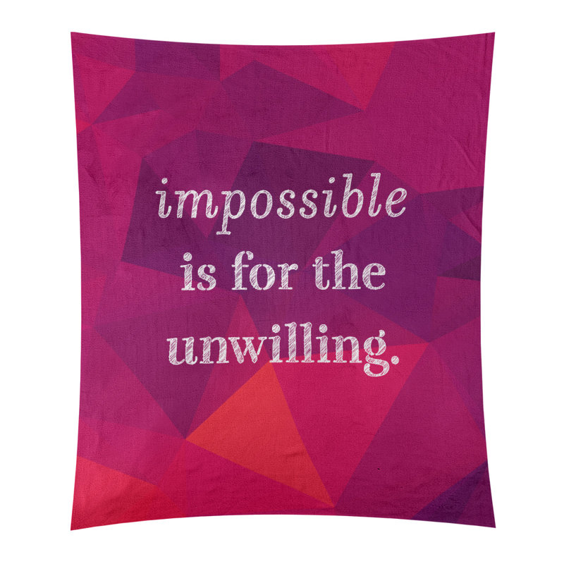 Tapisserie quote-en polyester en faux gemme, H 60 po x l 51 po, Rubellite