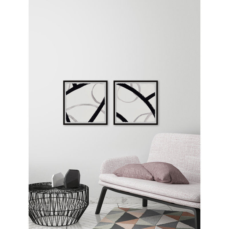 Busy Interstate by Marmont Hill - 2 Piece Single Picture Frame Painting Set, 45cm H x 45cm W x 3.81cm