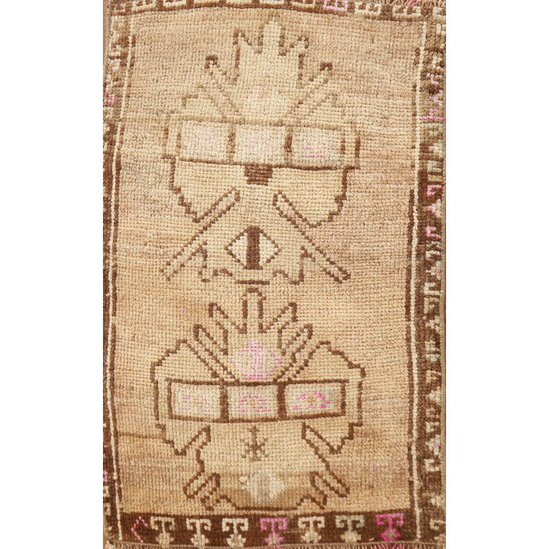 Tapis turc géométrique en laine Anatolian