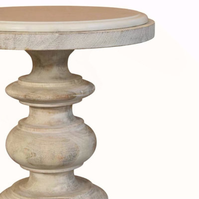 Solid Wood The Bellis Marble Accent Table,Marble desgin