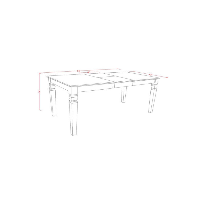  Ensemble de table de salle à manger Vintage - Table de cuisine avec 8 chaises - Style campagne moderne - Finition noire