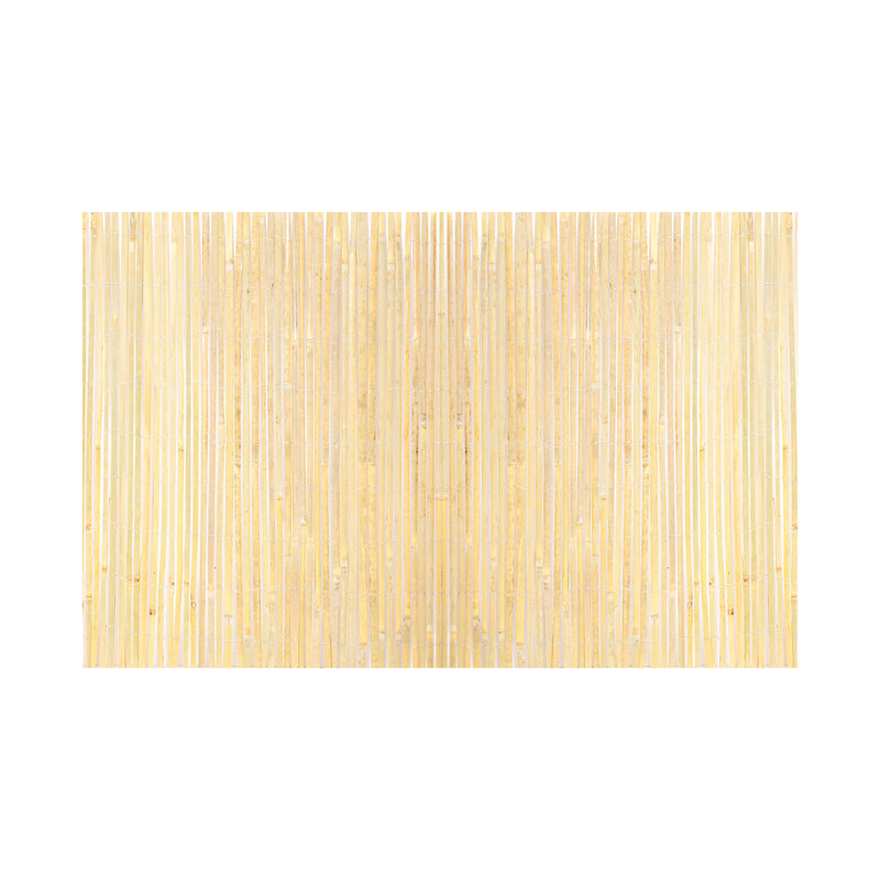 Clôture en lattes naturelles, traité contre la chaleur pour les bords imperméables et sablés à la main, facile à installer sur la balustrade, bonnes décorations murales de 6 pi de hauteur, fabrication robuste, bloque la lumière du soleil, crée un espace privé