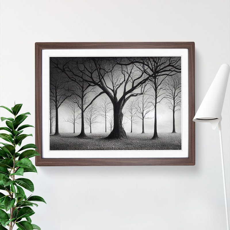Spirited Tree Forest - Framed Print, Walnut, 25cm H x 34cm W x 2cm D