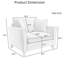 Fauteuil d'appoint simple avec coussin pour le salon-650256995