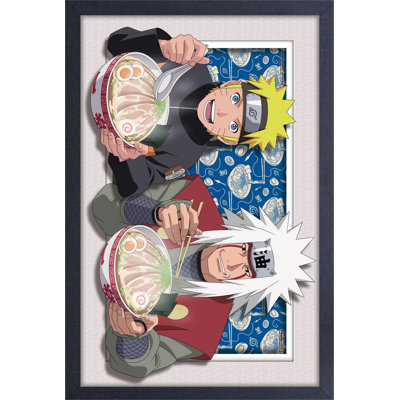 Naruto-Ramen 11 x 17 sous plexi, affiche encadrée