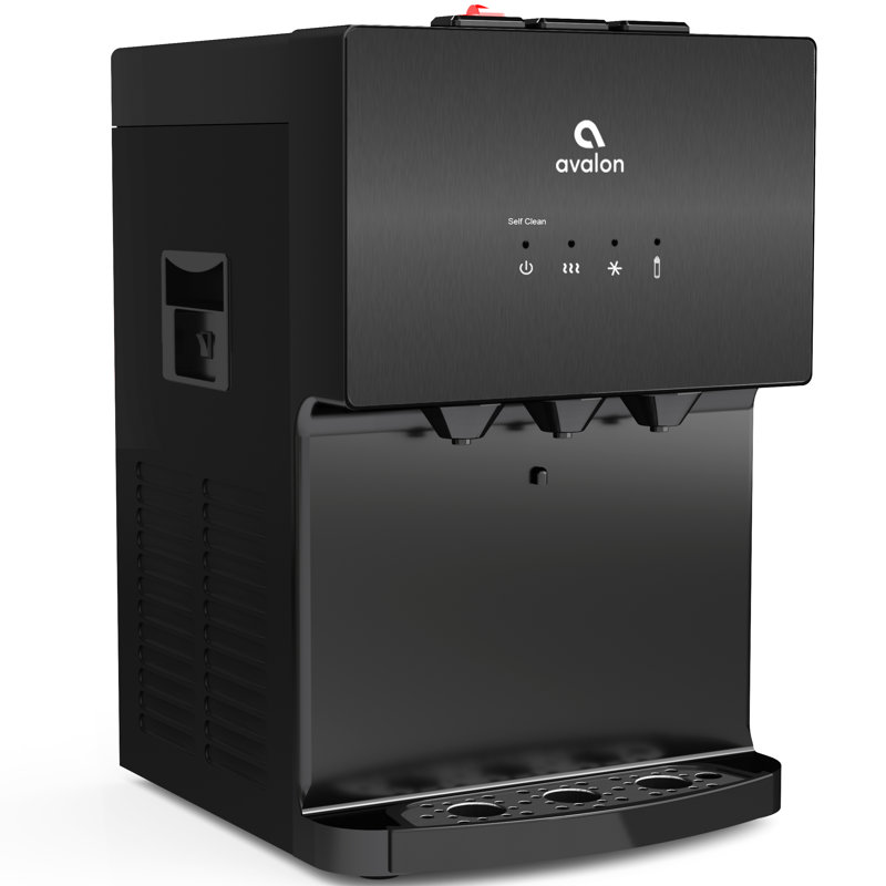 Avalon Black Countertop Bottleless Filtered Water Dispenser