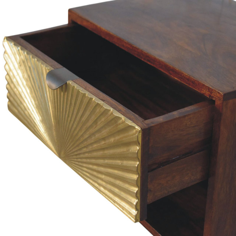Table de chevet murale Sunburst