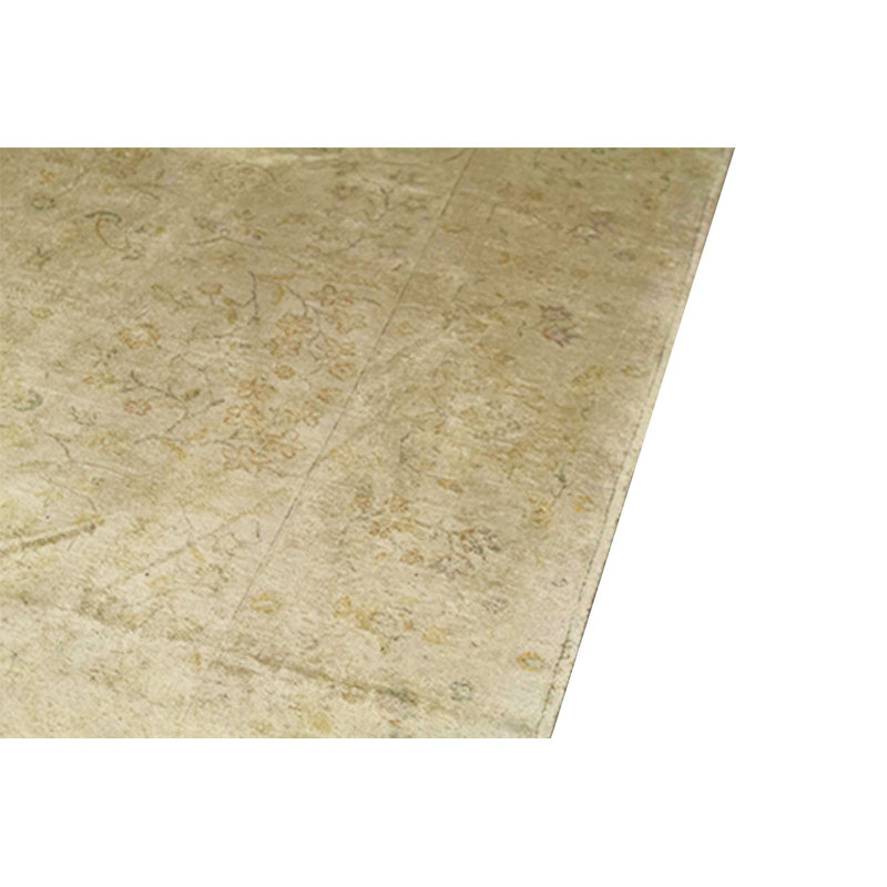 Hand-Knotted High-Quality Cream and Cream Area Rug