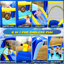 Jardin gonflable avec trampoline et parc aquatique gonflable 8 en 1