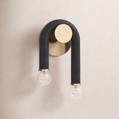 Jeremy 2 Light Dimmable Armed Sconce