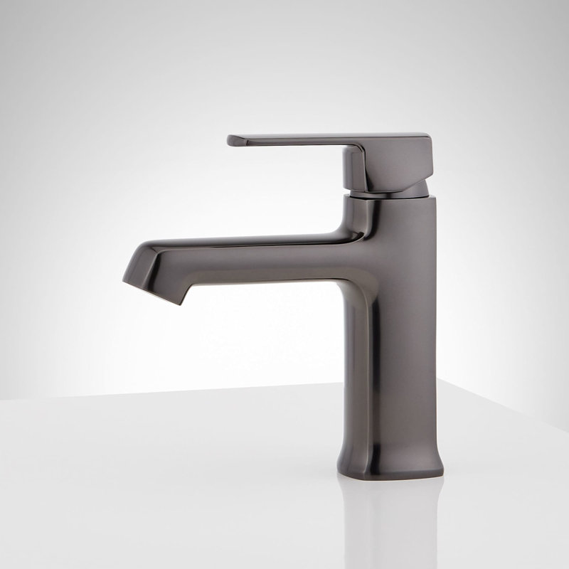 Sefina Single-Hole Bathroom Faucet - Gunmetal, Gunmetal