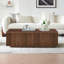 Tiegan 48" Wide Rectangular Fluted Coffee Table-1788159477