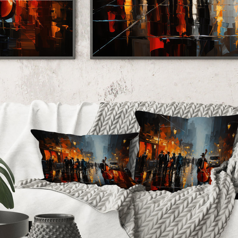 Coussin décoratif afro-américain Harlem City