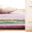Tapis floral en laine / coton touffeté à la main Phaong - mauve / vert-389022512