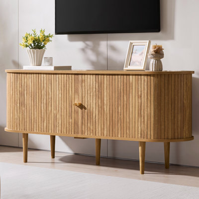 Baheerah TV Stand with Tambour Doors