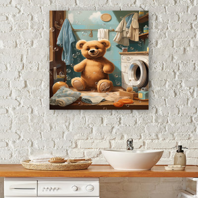 Ours, buanderie, bulles 4 - Art mural