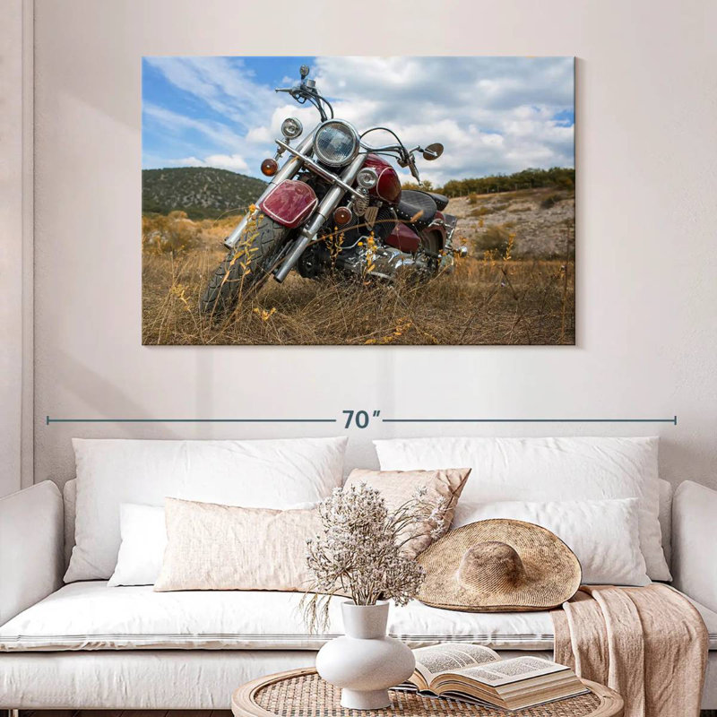 Moto classique Mehar, H 32 po x l 48 po