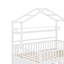 Lit double en bois avec tablette et lit gigogne