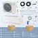 Costway 12000 BTU Ductless Mini Split Air Conditioner for 750 Square Feet with Heater and Remote Included