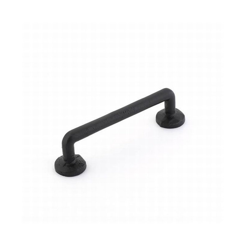 Poignée d'armoire 6 po Emtek Sandcast, Patine bronze noir mat, 3"