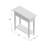 Solid + Manufactured Wood Narrow Chairside Table-301589552