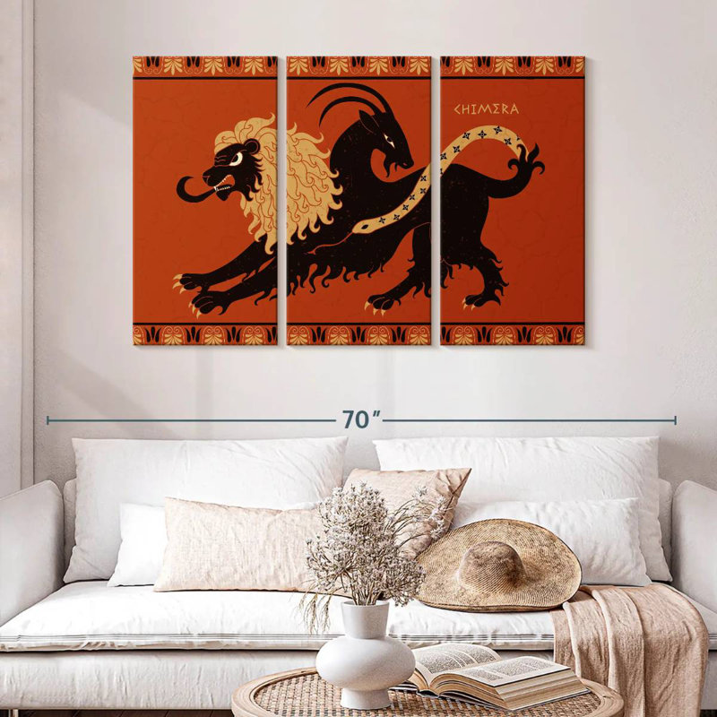 Chimera Monster, 32" H x 50" W