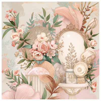 Elegant Floral Arrangement Comforter