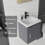Meuble-lavabo flottant avec lavabo, porte à fermeture en douceur, lavabo en céramique, contreplaqué-1983111561-1983111564
