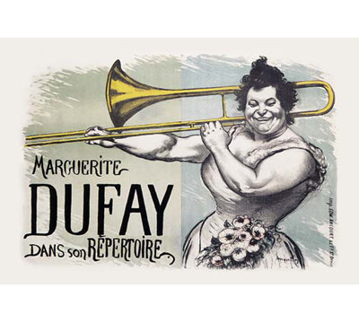 « marguerite dufay » par louis aquetin, affiche rétro