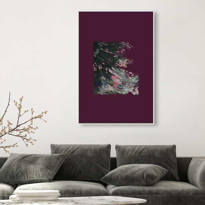 Falling Delicately Print by Oliver Gal, 31"H x 46"W, White Floater Frame