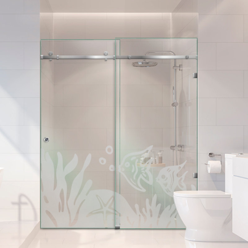 Douche en verre 62 po x H 80 po, Oui, Non privé