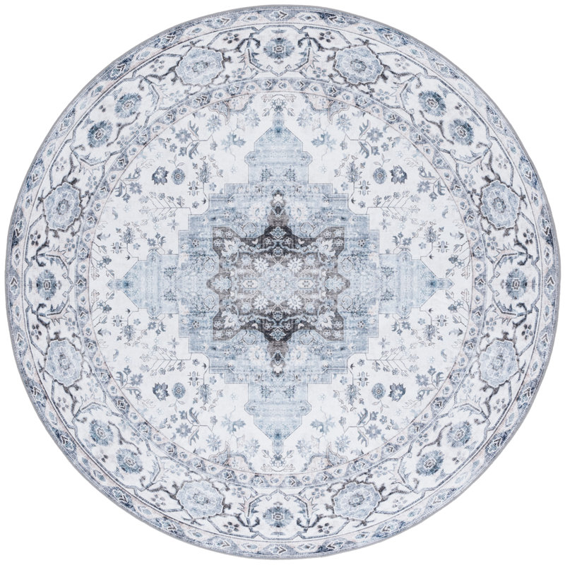 Mikali Machine Washable Non-Slip, Round 244cm