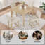 Ensemble de table 5 pièces à hauteur de comptoir avec 4 chaises, ensemble de table à hauteur de comptoir pour 4 avec chaises, ensemble de table à hauteur de comptoir en bois pour la cuisine, la salle à manger-130154988-130154994-130154989-130154992