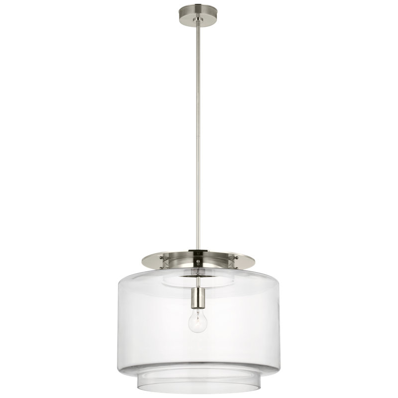 Elias 1 - Light Pendant, Polished Nickel, White
