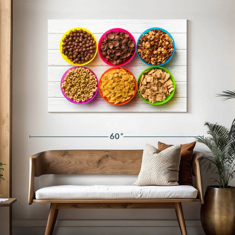 Bols de céréales, 32" H x 48" W