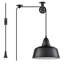 Luminaire suspendu noir à poulie Plug House-1955419985