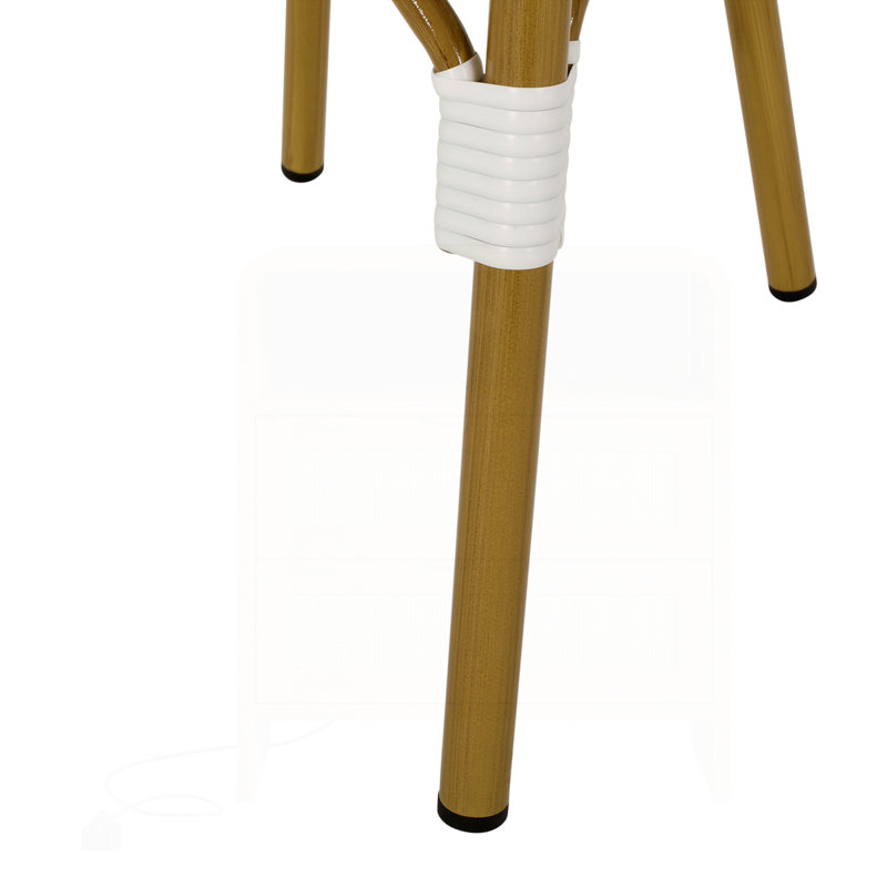 Ensemble de 2 chaises d'appoint d'extérieur pour ferme moderne