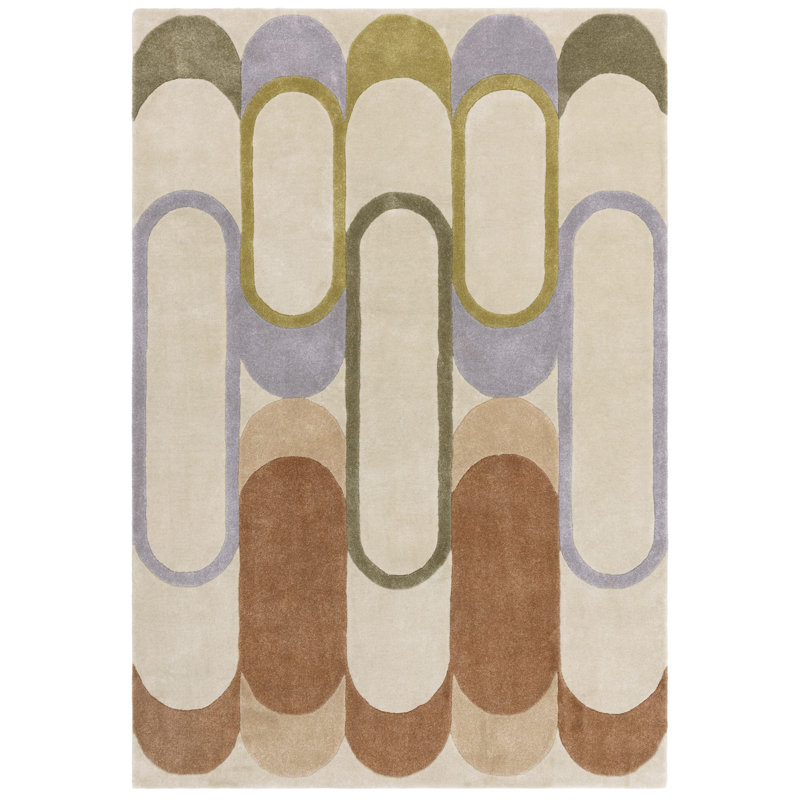 Sherlyn Abstract Hand Tufted Recycled P.E.T Pastel Multi Area Rug, Rectangle 200 x 290cm