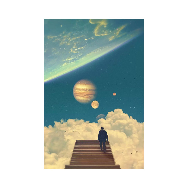 Stairway To Heaven by Nicebleed - Print on Canvas, 101.6cm H x 66.04cm W x 1.91cm D, Wrapped Canvas