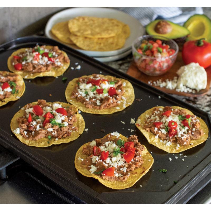 Nordic Ware Pro Cast Traditions 19.25 in. Aluminum Non-Stick Reversible Grill and Griddle Pan