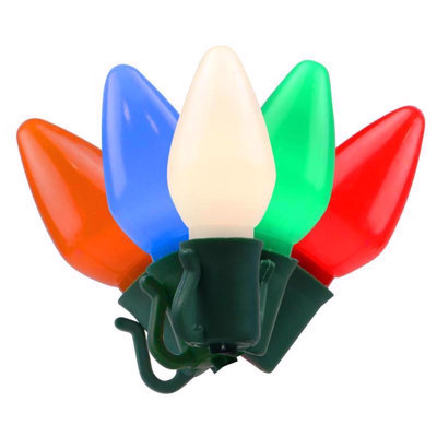  Platinum LED C7 Multicolored 50 ct String Christmas Lights 25 ft.