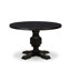 L'ensemble de cuisine 7 pièces se compose d'une table en bois et de 6 chaises en tissu de polyester beige clair avec dossier capitonné noir sablé-1655590478