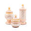 Rosy Check Ceramic Groovy Canister
