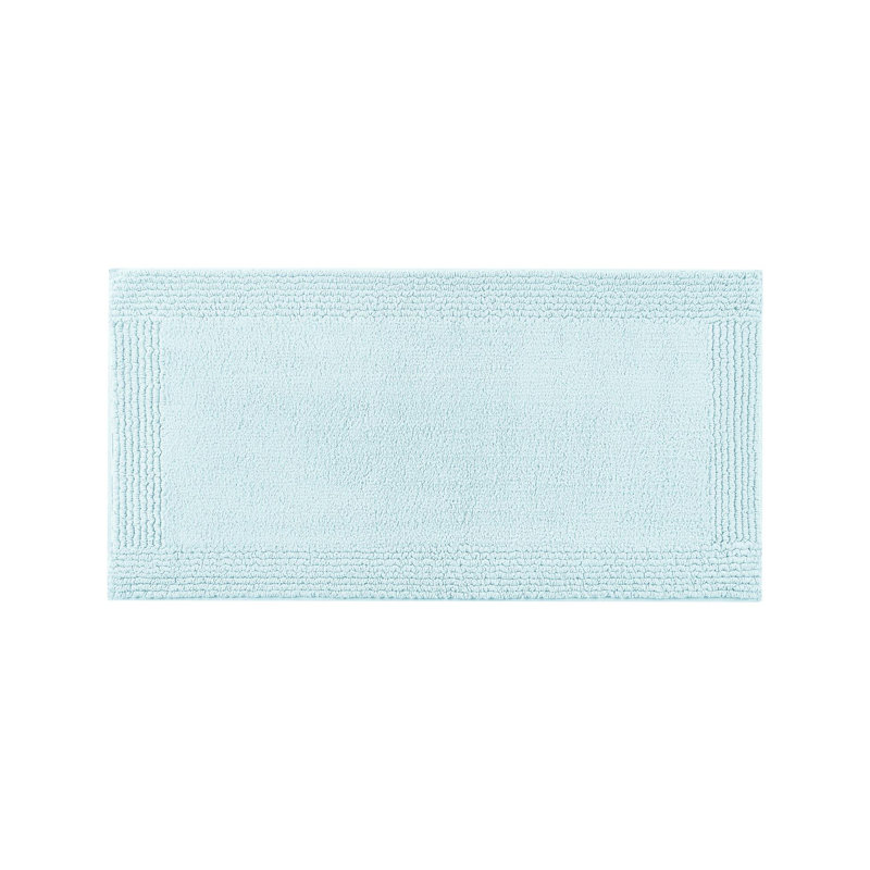 Tapis pour salle de bain réversible 100% coton 20 x 30 po 3000 g / m² - Aspect, velours moyen 0,5 po, lavable à la machine, antidérapant recommandé