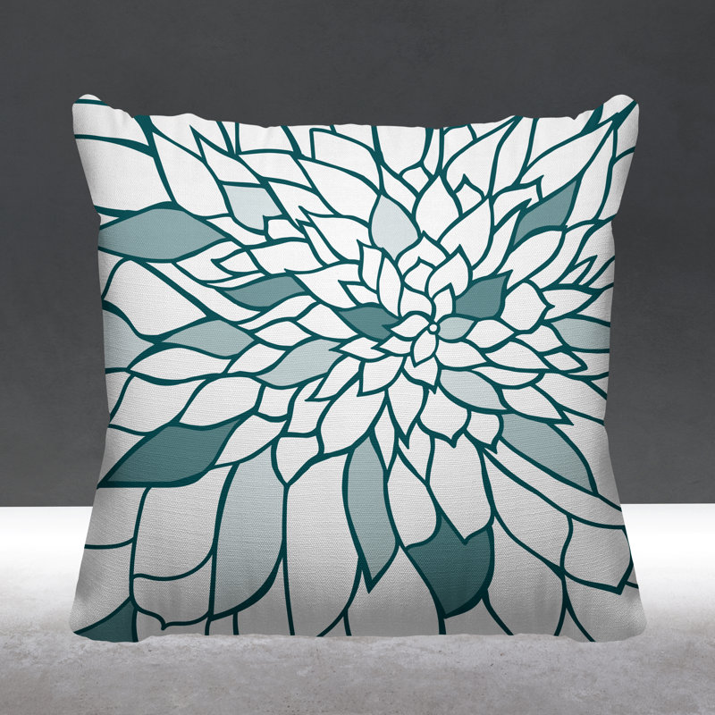 Coussin Romi, 15 po x 15 po, Vert