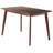 Beech Rectangular Solid Wood Top with Solid Wood Base Dining Table