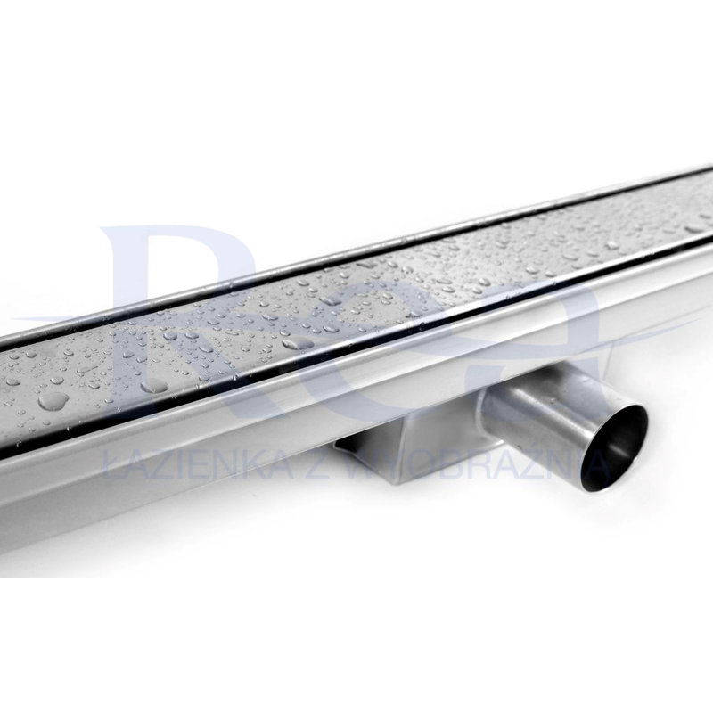 Rafia Linear Grid Waste Shower Drain, 7cm H x 160cm W x 5cm D